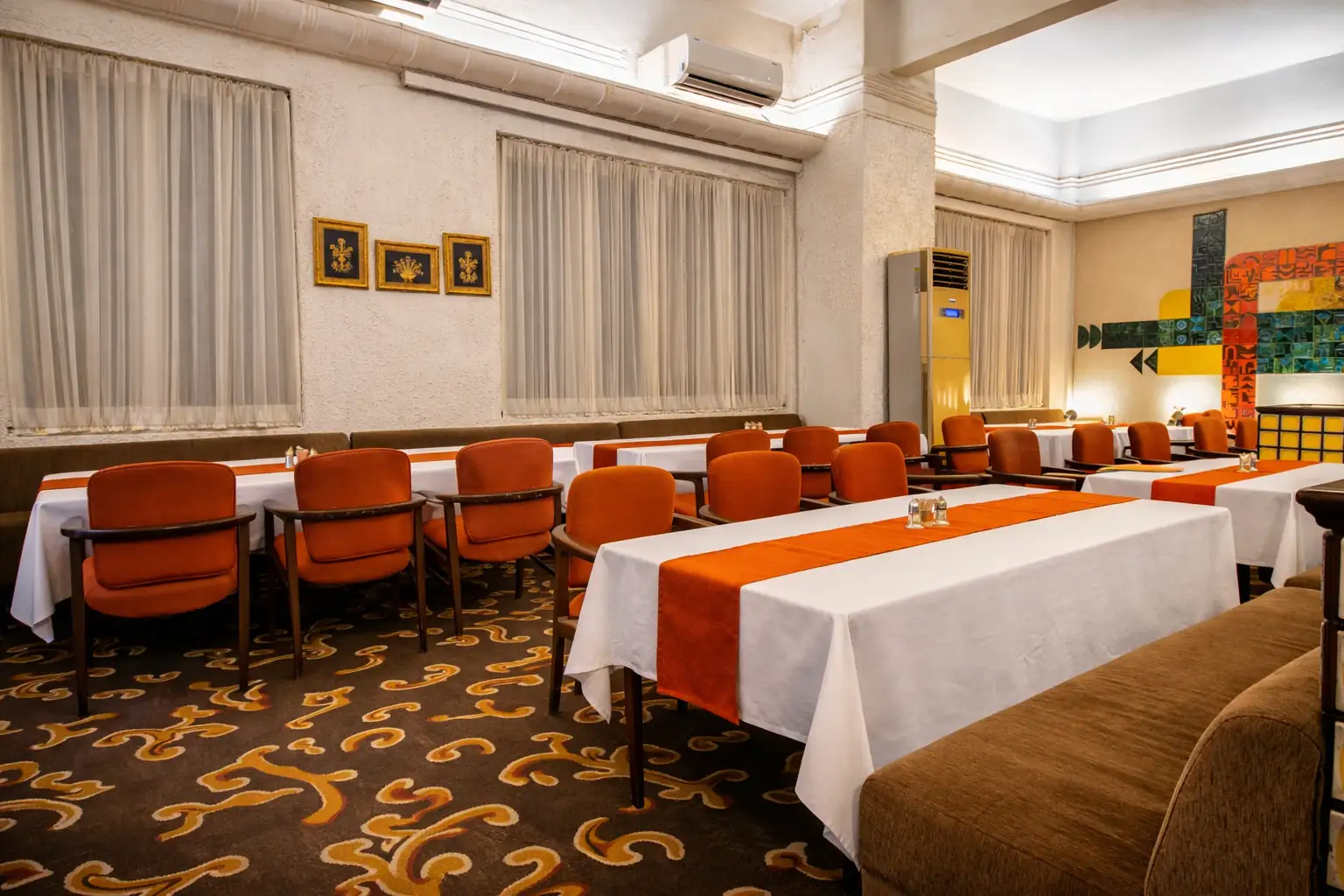 Hotel corridor interior South Mumbai