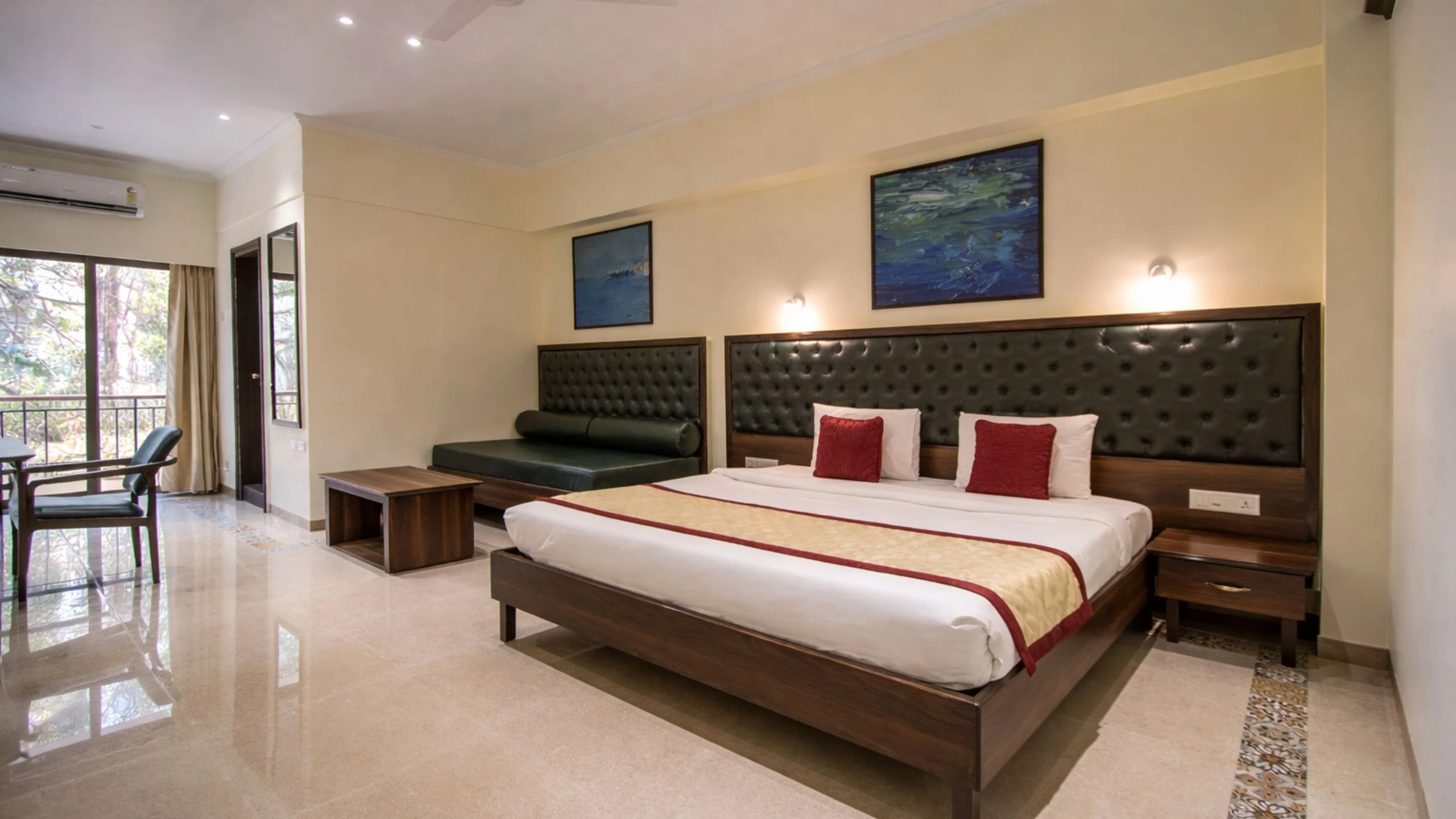 Hotel room interior in Mumbai South area